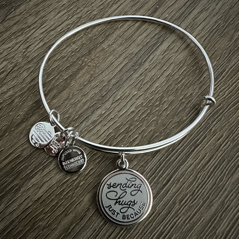 Alex and Ani Sending Hugs Just Because charm bangle